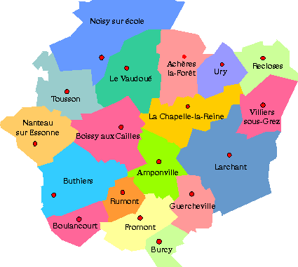 Sud 77 : Les 18 communes de La Chapelle-la-Reine et ses environs